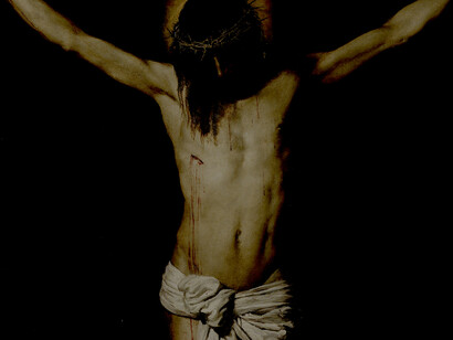 «Cristo resucitado» (1630), detalle, Velázquez