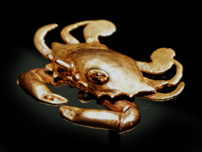 Colgante de oro en forma de cangrejo, Museo de Oro Precolombino de Costa Rica