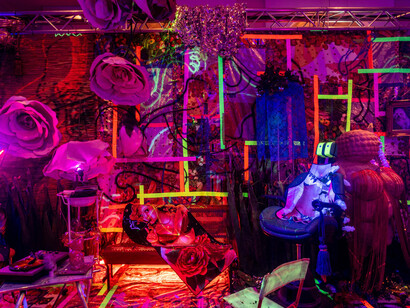 Cibelle Cavalli Bastos, Las Venus Resort Palace Hotel’s Cabaret Lounge Splice Download, 2019, Installation, Congress Graz, Foto: Mathias Völzke