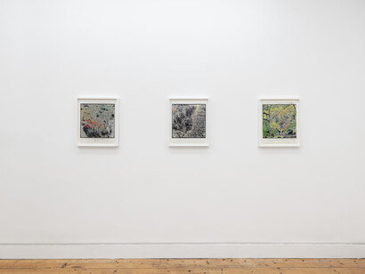 John Maclean, Works on paper, exhibition view. Courtesy of the Approach 