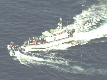Motovedetta libica spara su barca di migranti