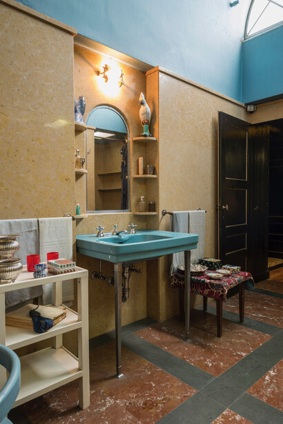 Elegante bagno appartenente alle stanze della zona denominata "Clausura". Credito fotografico: Marco Beck Peccoz
