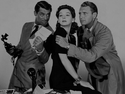 Grant Cary, Rosalind Russell e Ralph Bellamy