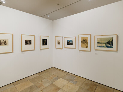Graphic treasures, from the Kastner collection, exhibition view. Courtesy of Schlossmuseum Linz