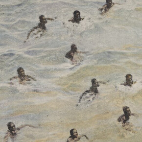Simon Benjamin, Diving boys—this is us (detail), 2025. Courtesy of Patron Gallery 