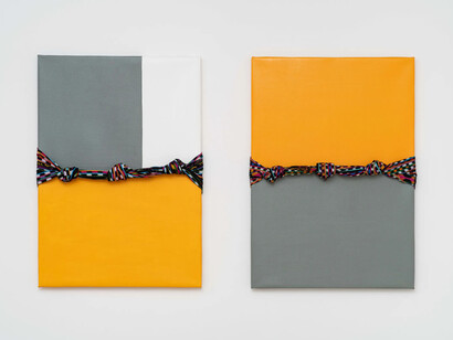 Antonio Pichillá, Geometría intercultural, exhibition view. Courtesy of Luciana Brito Gallery