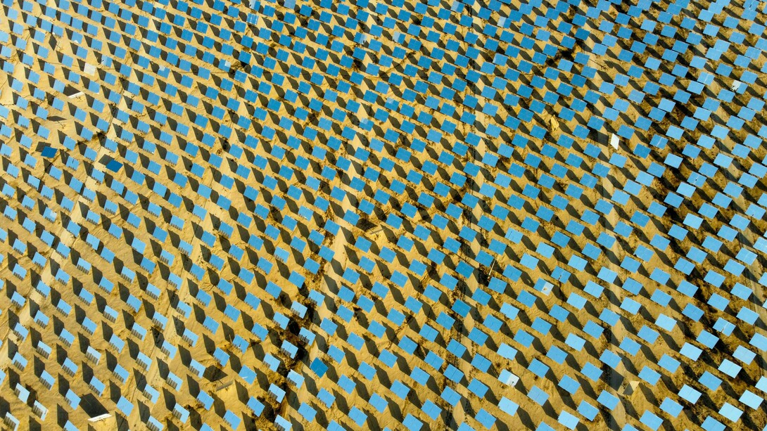 Planta solar Eshelim, en el desierto del Néguev, Israel