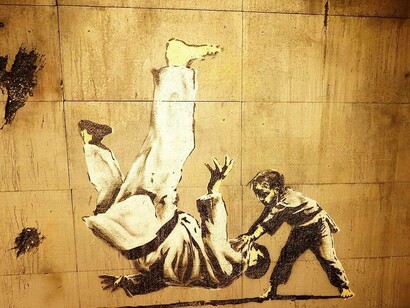Mostra di Banksy a Monaco di Baviera, Germania, 2025