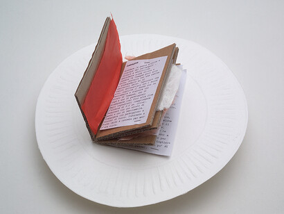 Piatti a fin di bene - Lasagna - Libro piatto con ricetta, autrice Manuela Marchesan, Collana Provviste d’artista, 2008
