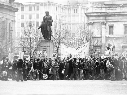 Protest against racism in London during the late 1970s