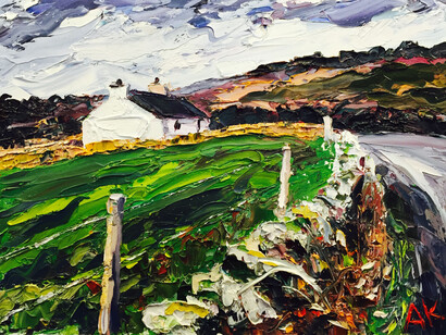 Alan Knight, The white cottage Aberffraw Anglsey 2