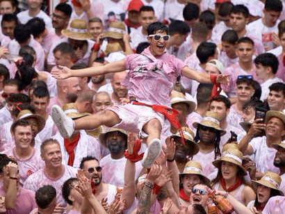 «Txupinazo» de San Fermín, 2023, Pamplona, España