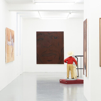 Lassana Sarre, L'enfant aux cerises, vue d'exposition. Avec l'aimable autorisation de la Galerie Polaris