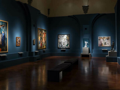 I dipinti in mostra erano tutti accomunati da un’intensa spiritualità caratterizzata dalla più ampia espressività stilistica possibile