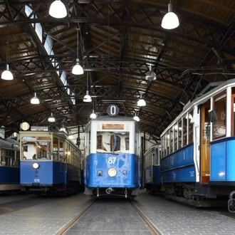 Tramways at Wawrzynca. Courtesy of Museum of Municipal Engineering