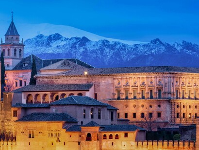View of the Alhambra in Granada, Spain