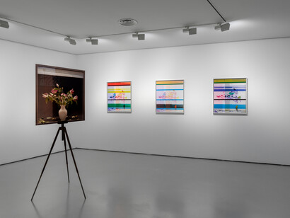 Sabine Hornig, The matter of the glazed fence, exhibition view. Courtesy of Cristina Guerra Contemporary Art 