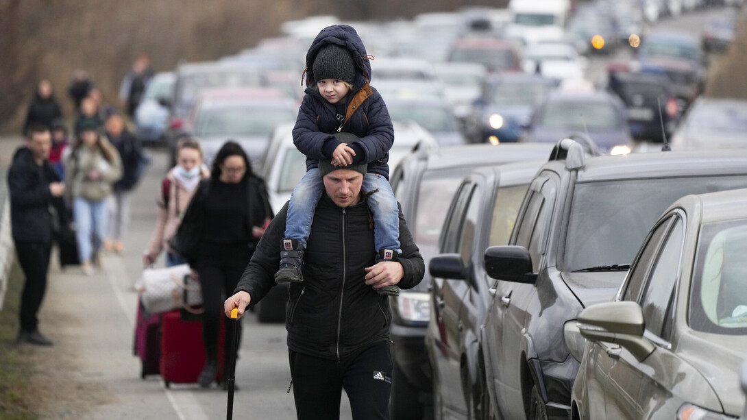 Mayaky-Udobne border point: Ukrainian citizens making their way to Moldova in February 2022