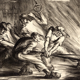 Lili Réthi, Hochofenarbeiter (detail), 1924. Mit freundlicher genehmigung des Dom Museums Wien