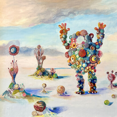 Seongmin Yoo, Song of the cosmos. Courtesy of Corey Helford Gallery 