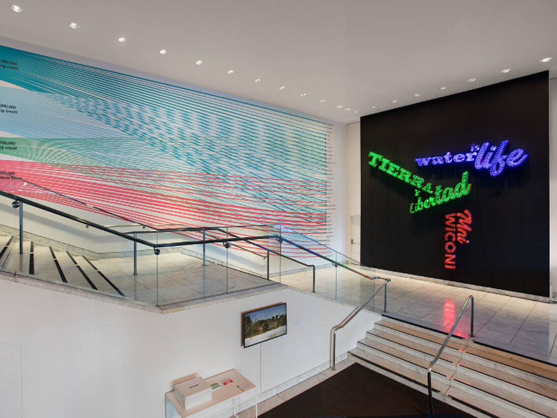 Andrea Bowers, Exhibition view. Courtesy of Hammer Museum 