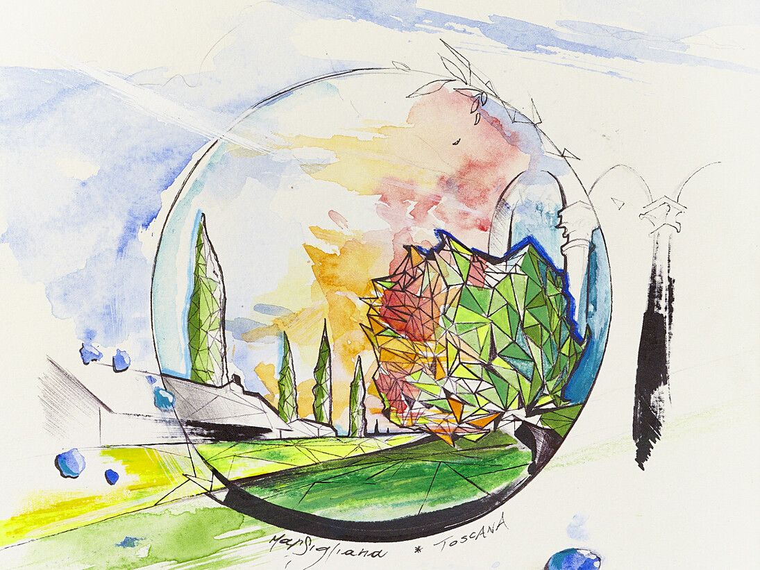 Marsigliana, acquerello su carta 14,8x10,5 cm, Frode 2015