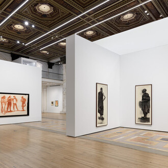 Lynette Yiadom-Boakye, Many a moonlit caveat, exhibition view. Courtesy of Jack Shainman Gallery