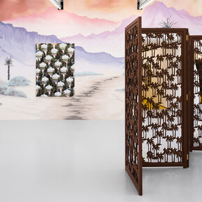 Exhibition view, «Imitation Sand», solo show by Neil Raitt.Valentin, Paris, France. 2018.© Photo: Grégory Copitet / Courtesy of the artist and Valentin, Paris