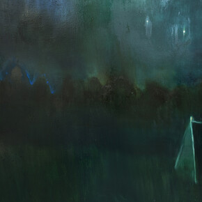 Suzy Murphy, Green darkness, oil on linen, 150 cm x 180 cm