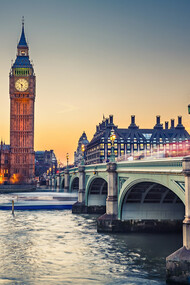 London at sunset