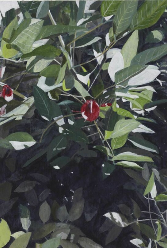 Shinpei Kusanagi, Untitled, 2013, Acrylic on wood panel, 36.4 x 25.7 cm, 14 3/8 x 10 1/8 in