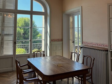Sala da pranzo, casa-museo di Renoir a Les Collettes, Cagnes-sur-Mer, Francia. Foto di Flavius Roversi