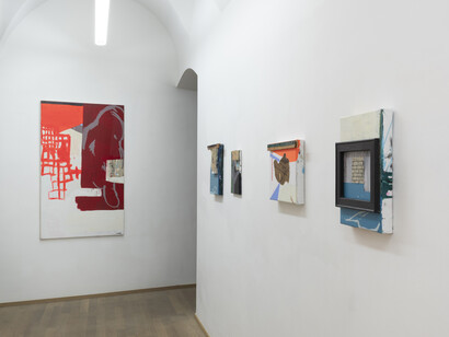 Paule Lemmer, Between the lines, vue d'exposition. Avec l'aimable autorisation de Nosbaum Reding