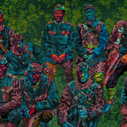 Bisa Butler, Don’t tread on me, God damn, let’s go!  The Harlem Hellfighters, 2021. Courtesy of SAAM