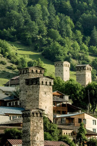 Mestia is located in the Svaneti region of Samegrelo-Zemo Svaneti province, Georgia