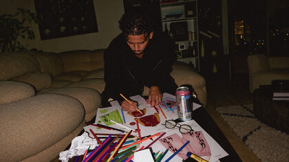 Ali Haider is an Emirati designer whose Dubai-based streetwear label, TRAPWRLD, explores the relationship between cultural heritage and contemporary identity