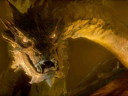 Dragón de la película "El Hobbit"