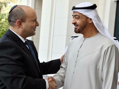 Prime Minister Naftali Bennett meets Prince Mohammed bin Zayed