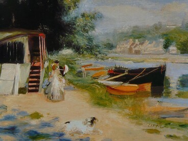 Pierre-Auguste Renoir, Veduta di Bougival, 1873. Milwaukee Art Museum, Milwaukee, USA