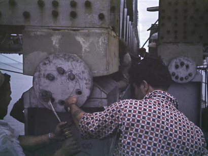 Te tūhononga o Waitematā bridging the Waitematā, piece in exhibition. Courtesy of MOTAT