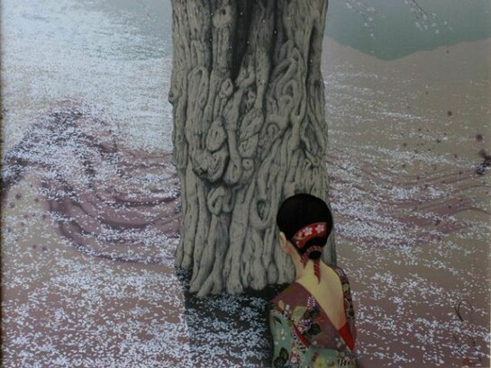 Kyosuke Tchinai, Fin du printemps, 77cm x 100cm, © Kyosuke Tchinai and Gallery Elena Shchukina