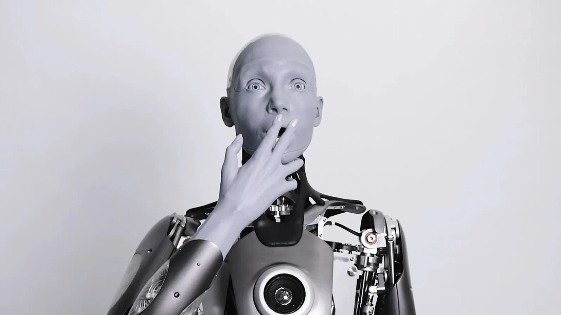 Il robot chiamato Ameca che la società di robotica Engineered Arts di Londra definisce l’umanoide più sofisticato che sia mai stato costruito