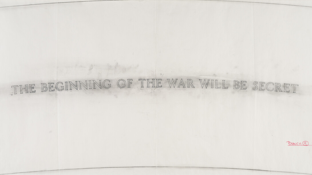 Jenny Holzer, Survival: the beginning of the war..., 1989-2024. Courtesy of Sprüth Magers Gallerys