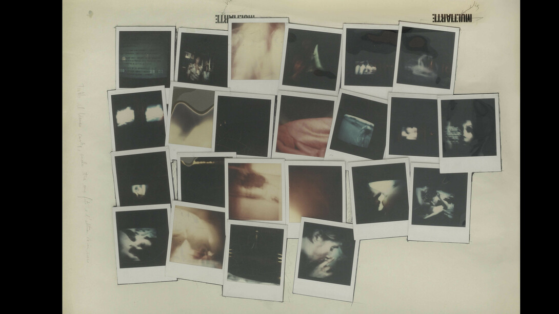 Mario Schifano, Senza titolo (Polaroids), 1973-1974, ventitré polaroids a colori su cartoncino, cm. 50 x 70
