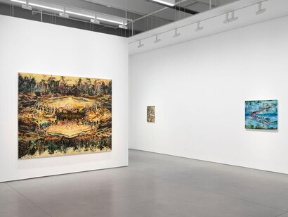 Maia Cruz Palileo, The world tangled in you, exhibition view. Courtesy of David Kordansky Gallery