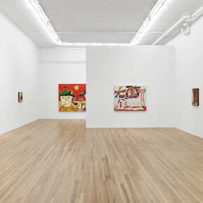Hadi Falapishi, Gut geelings (Trauma dumps and love bombs), exhibition view. Courtesy of Andrew Kreps Gallery