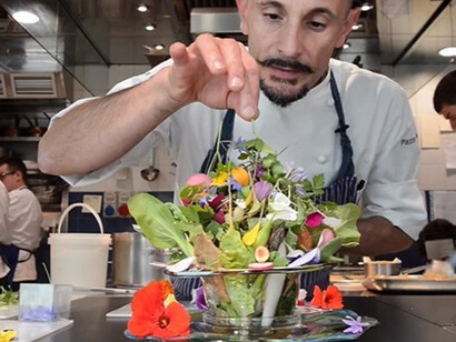 Enrico Crippa in cucina