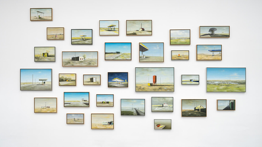 Andreas Silbermann, Unterwegs, ausstellungsansicht. Mit freundlicher genehmigung der Galerie Poll. Foto von dotgain