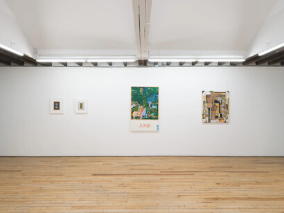 Various artists, Lines and planes, exhibition view. Courtesy of Rachel Uffner Gallery