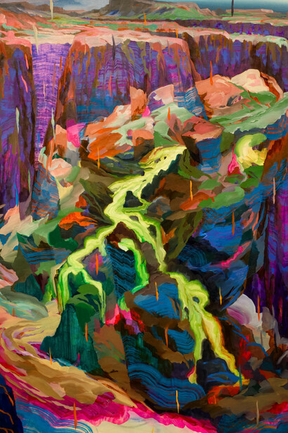 Steven J. Yazzie, Downwinde, 2025. Courtesy of Gerald Peters Contemporary